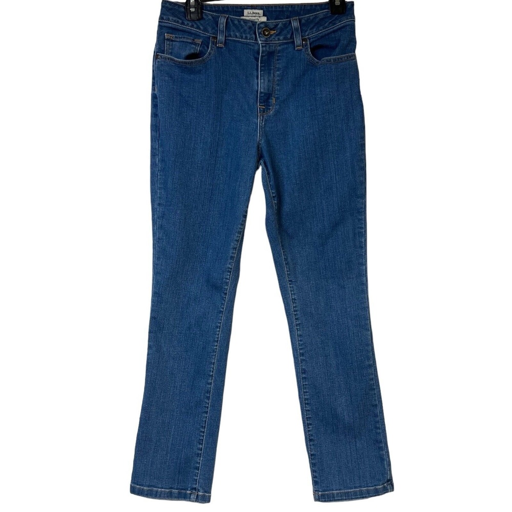 L.L.Bean Jeans 6P Blue Denim Classic Fit 90s‎ Preppy City Life Solid Minimalist